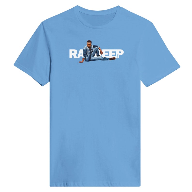 Maglietta da donna Randeep Hooda 'Acid Wash' Light Blue