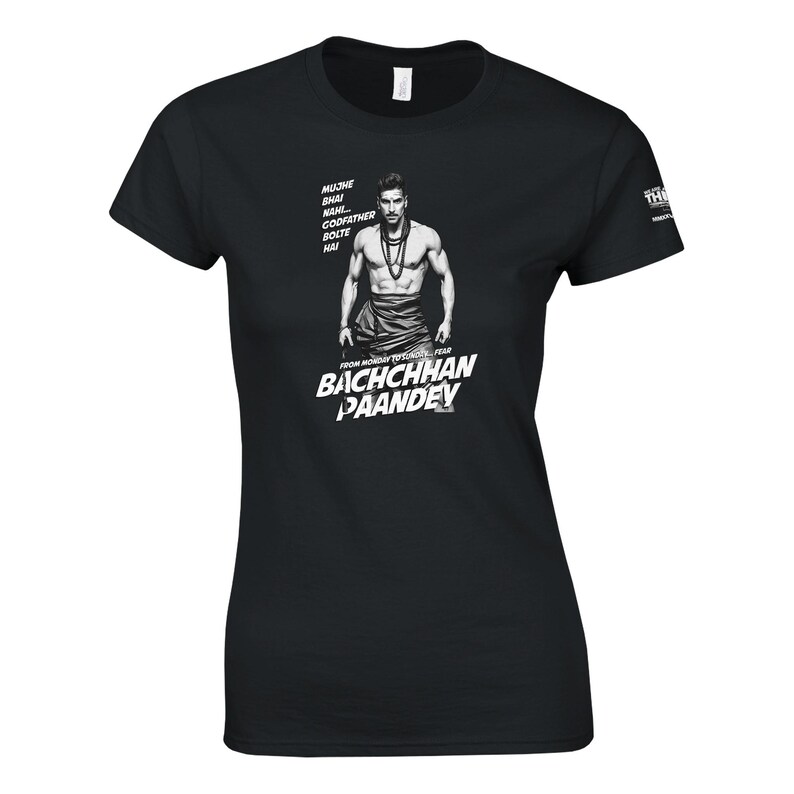 Camiseta para mujer "Bachchhan Paandey Thug Life" de Akshay Kumar Black