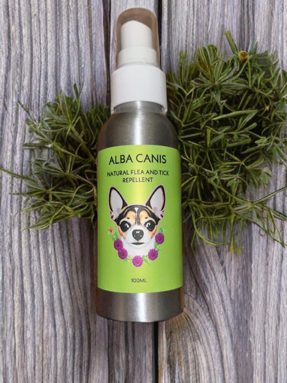 Alba Canis Natural Anti Flea Spray Naturally Deters Fleas Ticks and Harvest Mites Chemical Free 100ml
