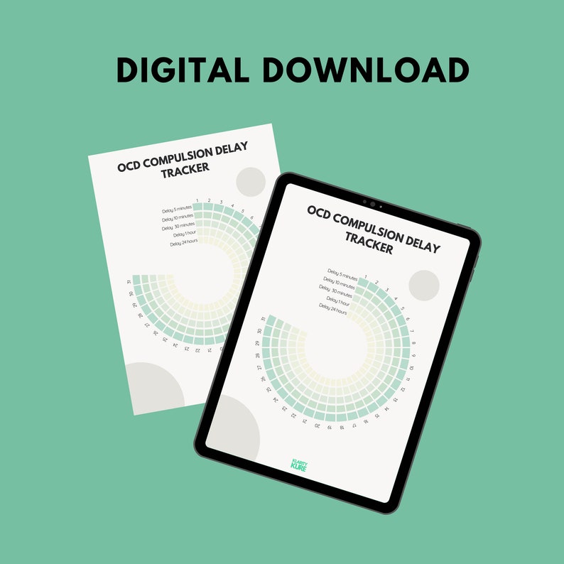 OCD Compulsion Delay Tracker: Printable Mental Health Worksheet (PDF ...