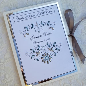 Bridal Advice Book, Shower Gift, Engagement Book, Personalized, Photo Album, Words of Wisdom, Couples Gift, Wedding Memories, Bride Gift image 7