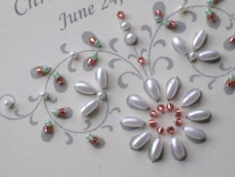 Custom Photo Album Personalized Beaded Keepsake - French Bouquet 5x7 or 6x7.5 image 3