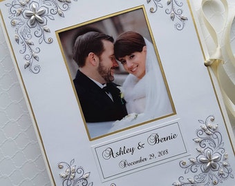 Personalized wedding photo album, wedding album, custom Photo Album, Brag Book, Mother-of-the-bride gift, shower gift, anniversary, 5x7