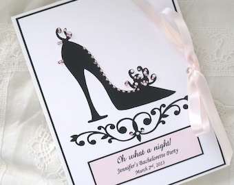 Personalized Bridal Shower Photo Album, Hand Beaded - Ladies Night, Girl Friend Gift 5x7, 6x7.5 Brag Book