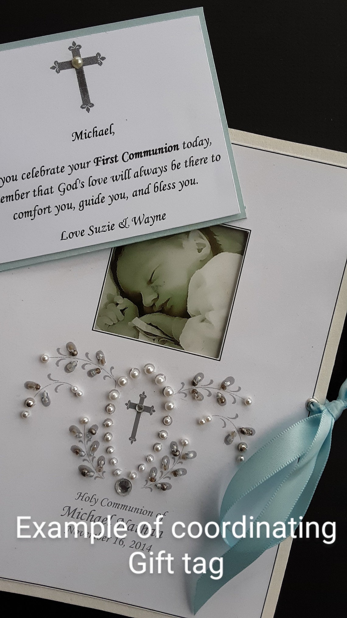 Baptism Photo Album Personalized Photo Album Baby Gift Etsy