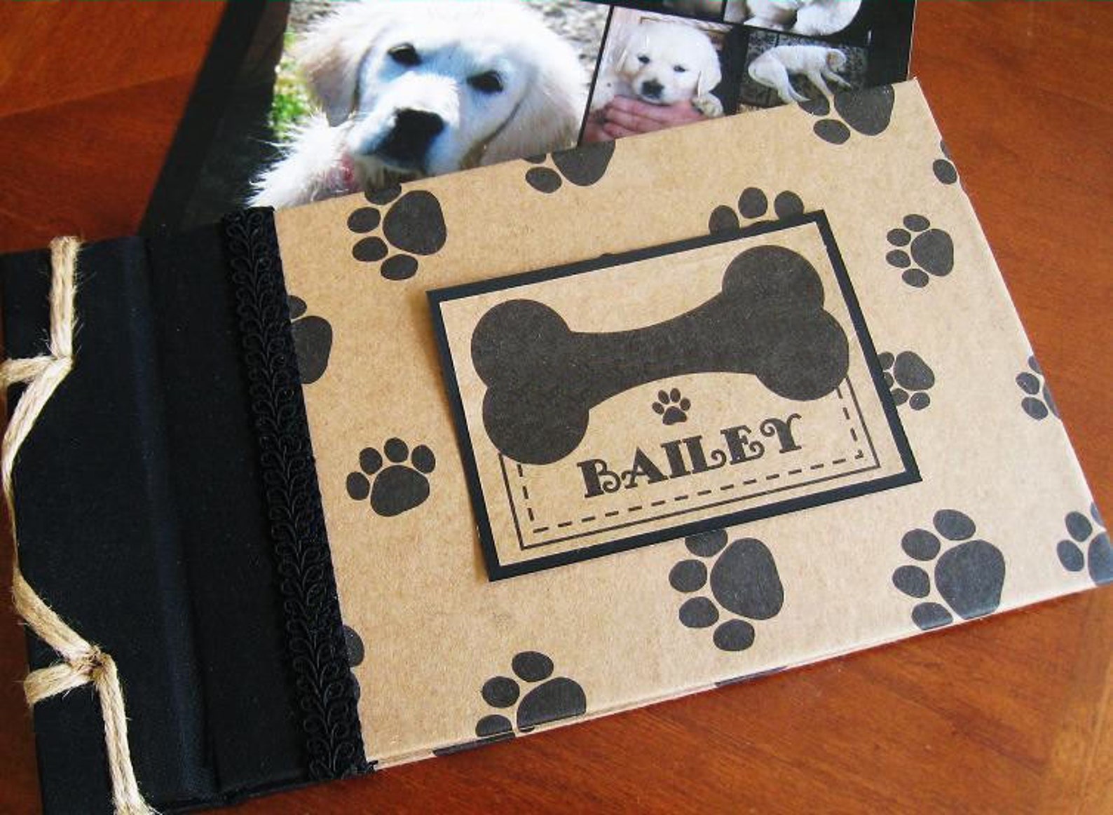 Dog Book Personalized Pet Photo Album Dog Gift New Puppy Etsy