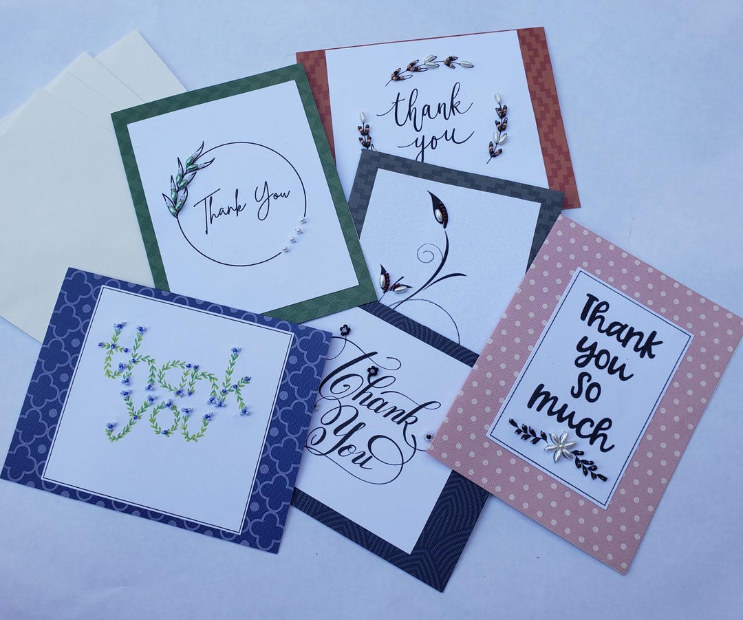 Thank You Card Collection, Hand-made Cards, Greeting Cards ...