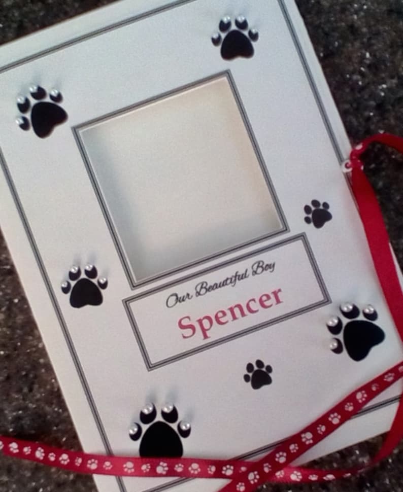 Personalized Pet Keepsake Photo Album Animal Lovers Pet Etsy