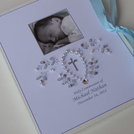 personalized baptism photo album