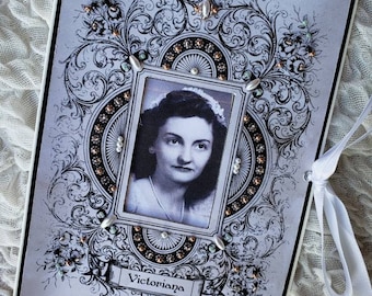 Anniversary Album, Vintage , Wedding Photo Album, Parents of the Bride Gift, Personalized Gift, Brag Book, Photo album, 5x7, 4x6, Engagement