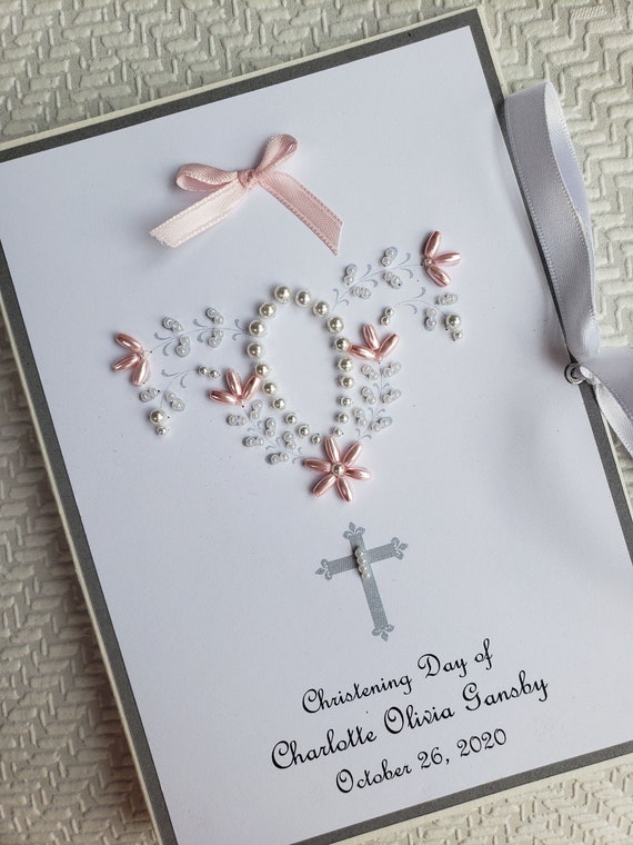 Personalized Baptism Baby Gift, Photo Album Christening, First