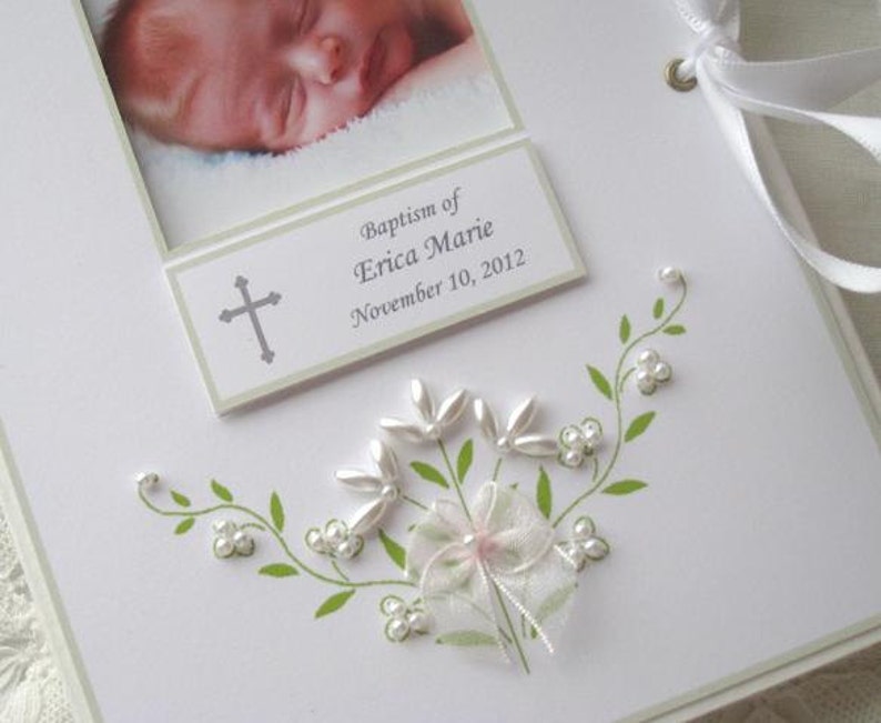 Baptism Photo Album Personalized Photo Album Baby Gift Etsy