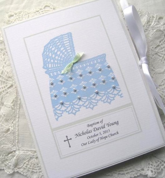 Boy Baptism Gift Baby Photo Album Baby Boy Gift Etsy
