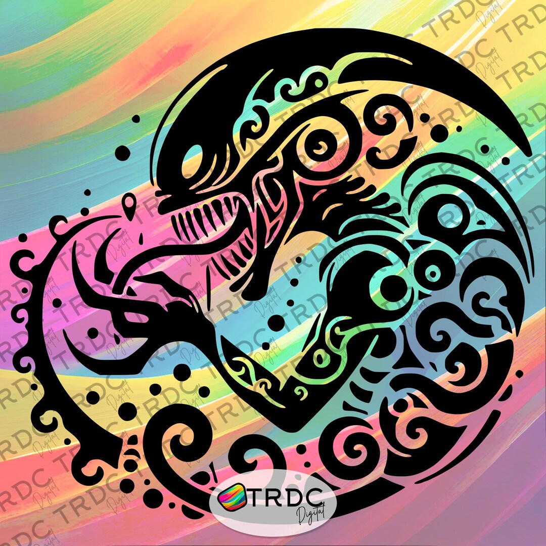 Alien SVG - Cricut, Silhouette Vinyl, Digital Files, Halloween SVG ...