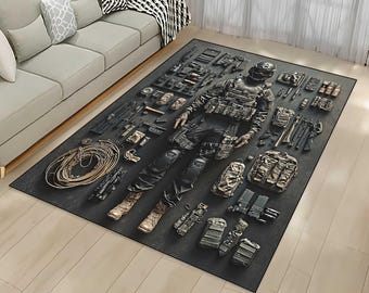 Camouflagekleed: militair vintage decor (kleine tot extra grote maten)