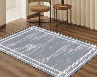 Alfombra negra y dorada - Terciopelo suave, lavable con base antideslizante