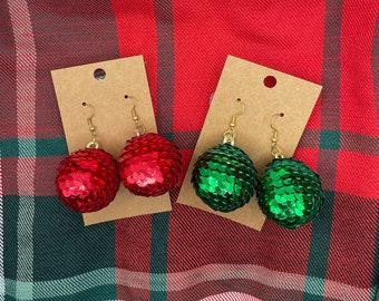 Sequin Holiday Earrings