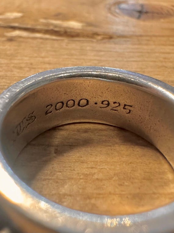 クロムハーツ　リング　2000 Vintage Chrome Hearts 2000 (925 Silver Ring) Custom Open