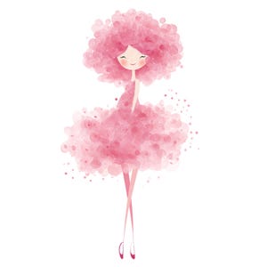 12 gelukkige meisjes clipart, aquarel, abstracte vrouwelijke vorm in roze, bloemenvrouw, png, 300 dpi, digitale download, commercieel gebruik, junkjournaling