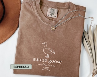 Auntie Silly Goose Shirt for Funny Goose Gift for Aunt To Be Shirt, Auntie Tshirt for New Aunty Gift, Silly Goose Auntie, Goose Lover Gift