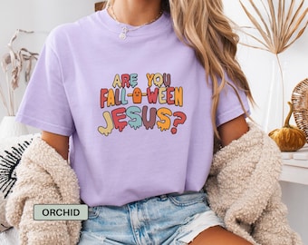 Are You Fall-O-Ween Jesus Shirt for Women Christian Tee, Follow Jesus Shirt Christian Fall Shirt, Fall Religious Shirt Halloween Church Mom