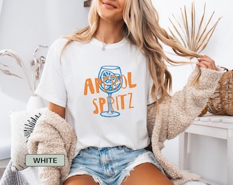 Aperol Spritz Shirt Spritz Italia Shirt for Women Summer, Aperol Shirt Club for Summer Cocktail Shirt Summer Women, Aperol Tshirt for Girls
