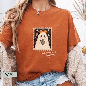 Christian Halloween Unisex Comfort Colors® Shirt, Holy Ghost Fall Christian Apparel Tshirt, Faith Based Gift Funny Christian Halloween Shirt