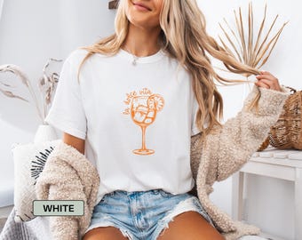 Aperol Spritz Shirt, Cocktail Lovers Gift, Cocktail Shirts, Drinking T Shirt, Cocktail Club Shirt, Italian Shirt Comfort Colors Gift for Her