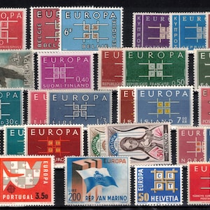 EUROPE (CEPT 1963). Complete Set (36 Stamps / 19 Countries) MNH. High Catalogue Value.