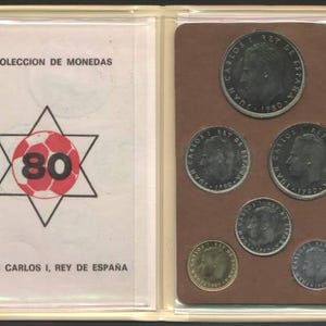 Coffret Pièces Coupe Du Monde De Football Espagne 1982