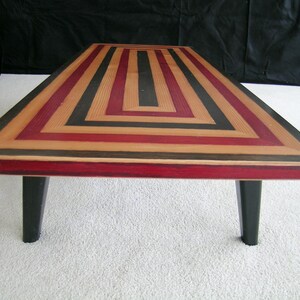 Geometric Reclaimed Wood Table. image 2