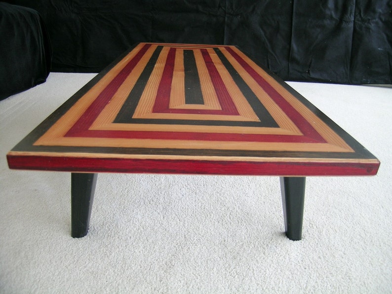 Geometric Reclaimed Wood Table. image 2