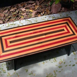 Geometric Reclaimed Wood Table. image 1