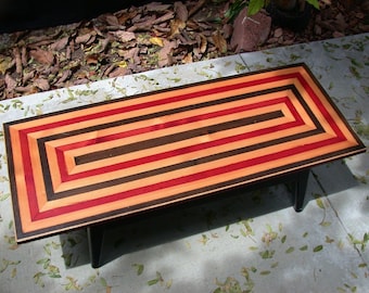 Geometric Reclaimed Wood Table.