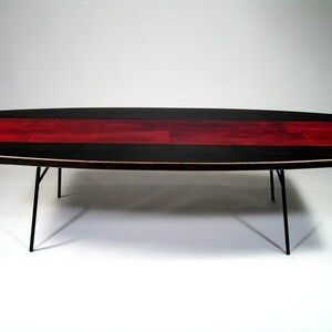 Surfboard Inspired Wood Table. image 2