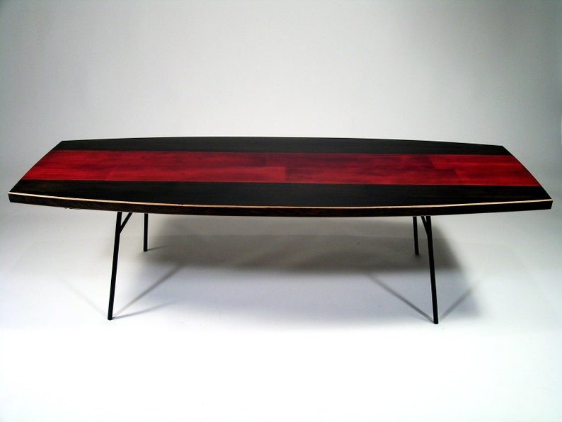 Surfboard Inspired Wood Table. image 2