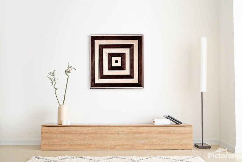 Reclaimed Wood Sculpture. Modern Wall Art. image 1