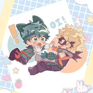 My hero academia Bakugo x Deku Bakudeku/Dekubaku Acrylic Keychain