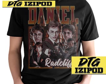 Daniel Radcliffe Shirt Movie Character Vintage Classic Retro Long Sleeve Unisex Bestseller Design Graphics Tee Youth Adult Gift Bootleg