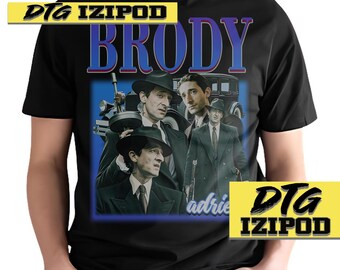 Adrien Brody Shirt Movie Character Vintage Classic Retro Tshirt Long Sleeve Unisex Bestseller Design Graphics Tee Youth Adult Gift Bootleg