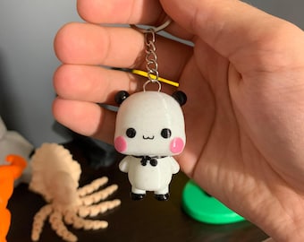 Bubu Dudu Panda Schlüsselanhänger Set: Kawaii 3D Gedruckte Taschenanhänger