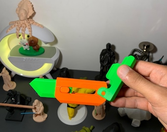 3D Printed Retractable Toy Knife: Colorful Fidget Cosplay Prop