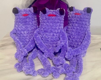 Purple Plush Frog Toy