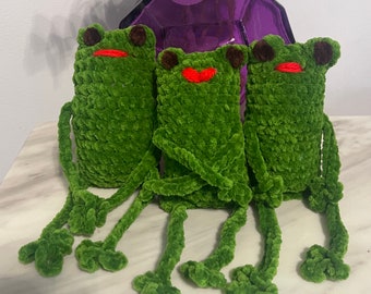 Green Plush Frog Toy