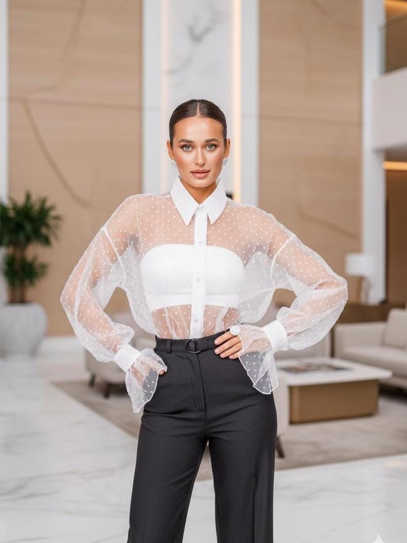 Camicie E Bluse Donna In Tessuti Naturali Senza Poliestere E Sintetico - Foto 9