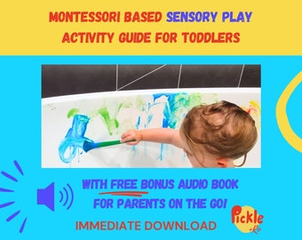 Toddler Sensory Play Activity Ideas | Done-for-you Indoor and Outdoor Montessori Education Plan | Stress Free At Home Learning