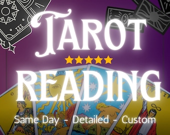 SAME DAY Tarot Reading | Personalized | Quick Reading | In Depth |