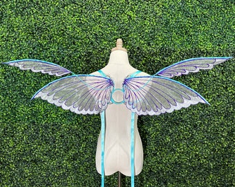 Davina SMALL Fairy Pixie Glitter Wings, Strapless Convertible, Festival, Cosplay, Flower Girl, Photography Prop, Steampunk, Costume, Fantasy