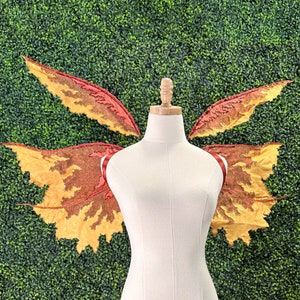 Emerys MEDIUM Organza Fairy Pixie Wings, Convertible Strapless, Costume, Cosplay, Fantasy, Fairytale, Photography Prop, Halloween, Dancewear image 5