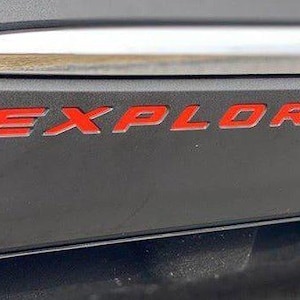 Premium Cast Vinyl Decal Letter Inserts for 2020-2025 Explorer Doors x2